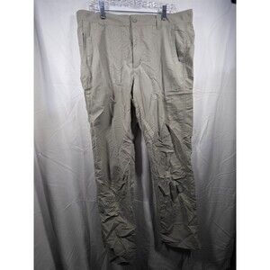 Eddie Bauer First Ascent Pants Men's 38x34 Kahki Stretch Guide Hiking Outdoors